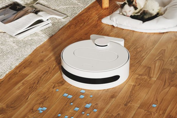 C4D猫和扫地机器人室内场景渲染工程扫地器人模型