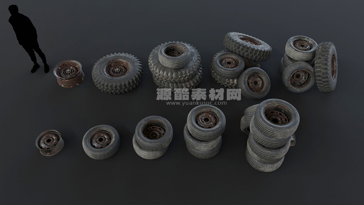 Blender预设-700多个废墟垃圾堆瓶子罐头纸箱废品3D模型资产 Trash Kit – 3D Assetkit