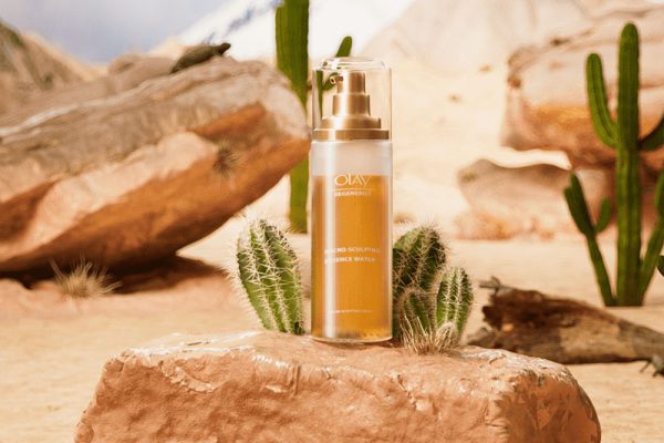 C4D化妆品瓶沙漠场景渲染工程仙人掌模型化妆品模型