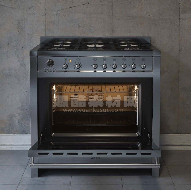 C4D模型-烤箱模型厨房电器模型下载