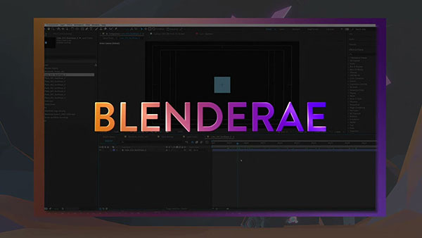 Blender/AE导入桥接插件 AEscripts BlenderAe V1.4.5 Win/Mac