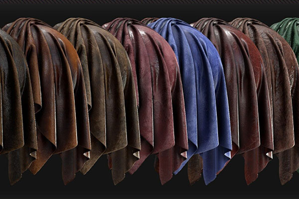 20种4K皮革PBR材质贴图皮革贴图皮质布料贴图纹理