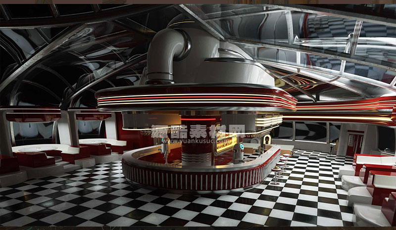 原子朋克乌托邦未来科幻建筑楼房3D模型 Kitbash3D AtomPunk FBX/OBJ/Blender/UE/MAX