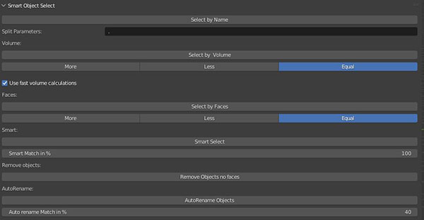 Blender插件-模型智能选择工具 Smart Object Select v2.2