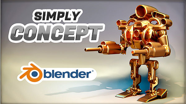Blender插件-抽象概念模型建模工具 Simply Concept V2.5.1 +使用教程