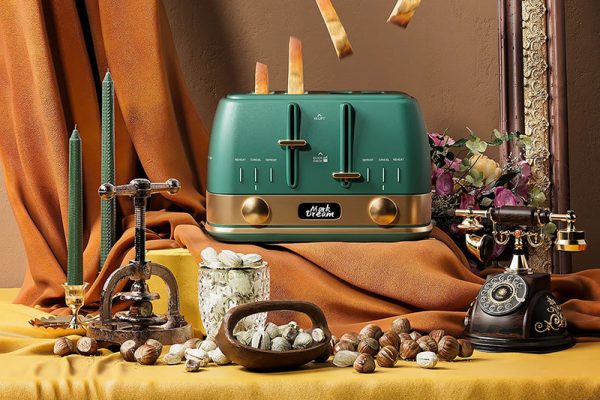 C4D工程-复古面包机场景渲染工程面包机模型