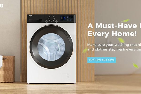 C4D工程-洗衣机场景渲染工程滚筒洗衣机模型