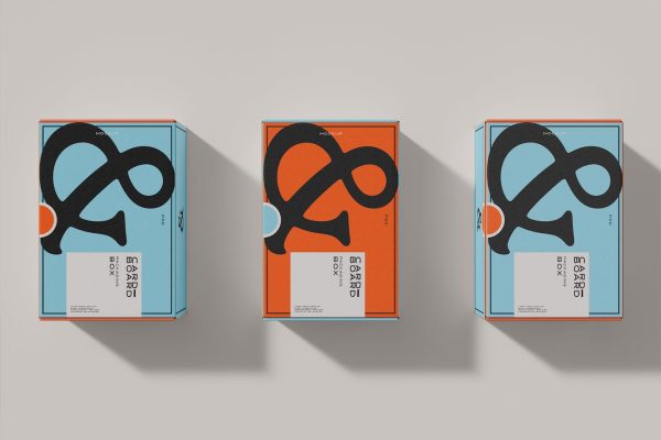 纸板箱/鞋盒样机素材下载 Cardboard Boxes Mockup