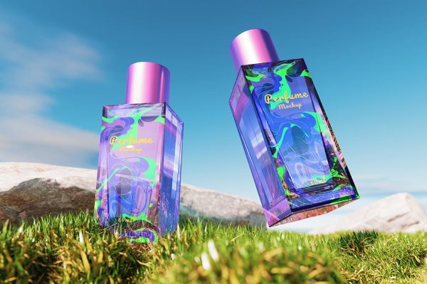 香水瓶外观设计样机 Perfume Bottle Mockup