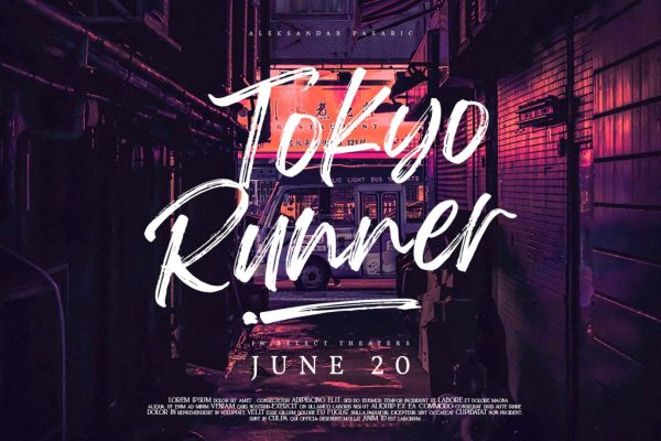 激情活力书法签名毛笔手写英文字体素材 Feeling Passionate – Signature Brush Font