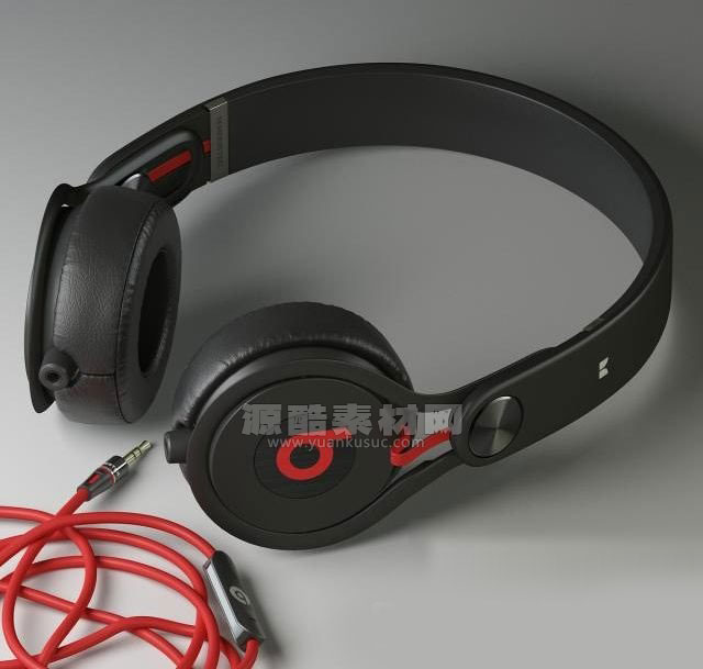 C4D模型-头戴式耳机模型电子产品模型下载