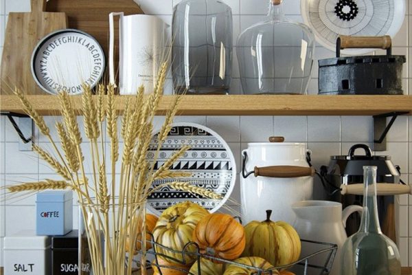 C4D模型-贝贝南瓜模型玻璃瓶子模型麦穗模型下载