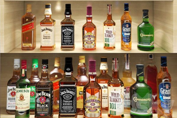 C4D模型-酒模型酒瓶模型酒柜模型下载