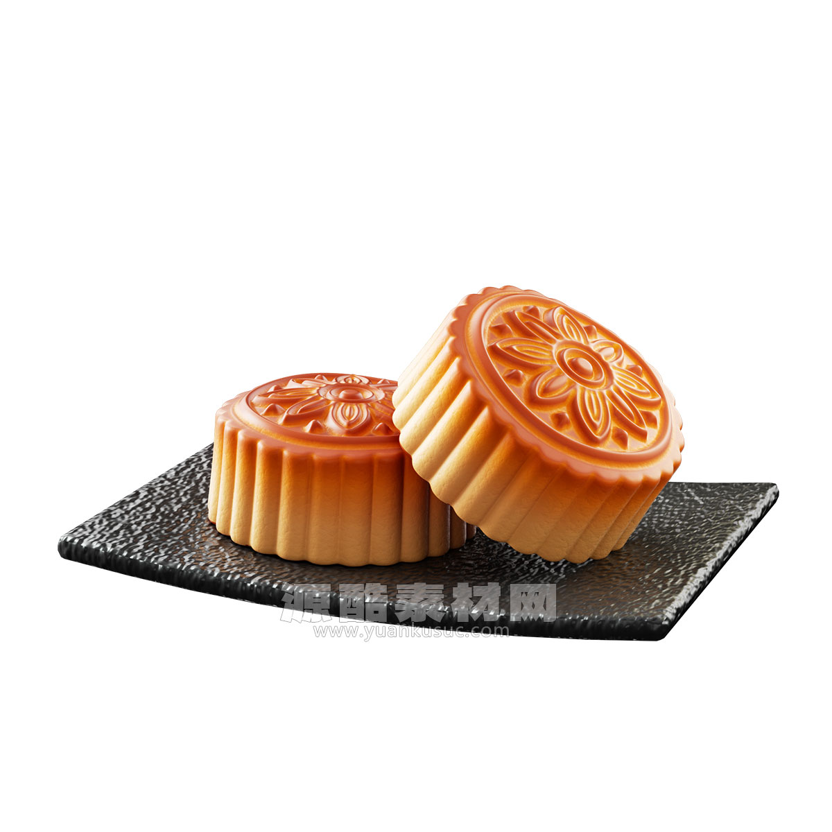 C4D模型-中秋节月饼模食物模型