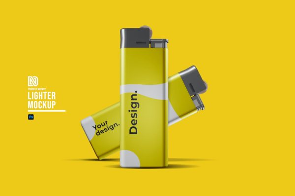 一次性打火机样机素材 Lighter Mockups