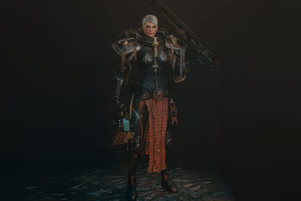 战锤游戏索罗里塔斯角色模型战锤人物C4D模型下载