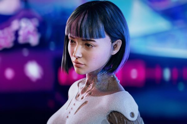 C4D工程-数字人少女渲染工程数字人少女模型人物C4D模型