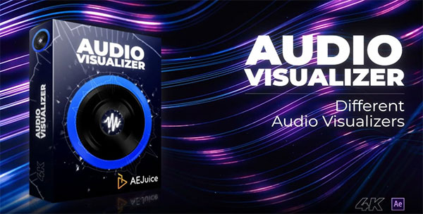 AE/PR模板-20组现代音频可视化音乐播放器动画 AEJuice Audio Visualizer