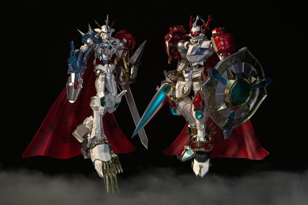 C4D工程-红莲与奥叔渲染工程机器人模型红莲奥叔模型