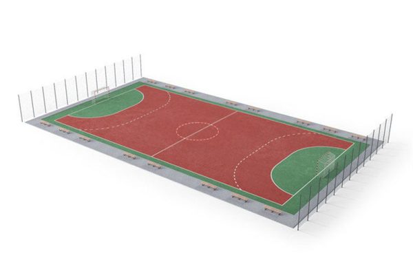 足球场地模型足球场C4D模型下载