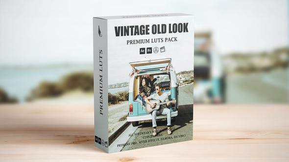 LUTs调色-8种复古电影风格调色滤镜预设 Cinematic old vintage retro Luts For a Film & Cinema old Look