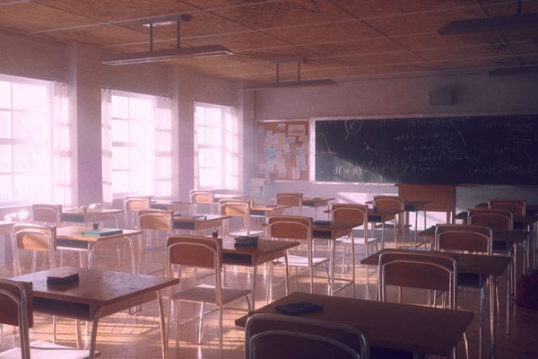 C4D工程-教室场景渲染工程课桌模型黑板模型教室场景C4D模型下载