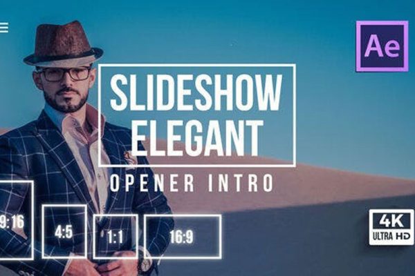 AE模板-时尚图文排版宣传幻灯片展示片头