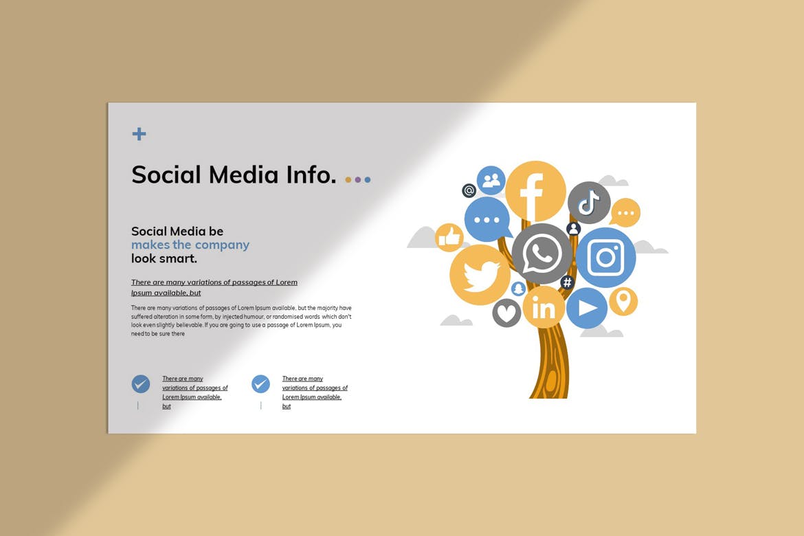 社交媒体营销计划PPT演示模板 Social Media Presentation Template