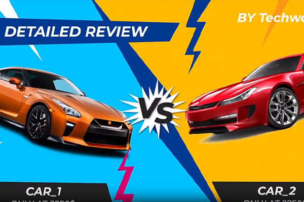 AE模板-产品评测对比PK动画展示动画 Versus Intros