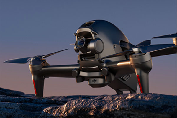 C4D工程-大疆无人机场景渲染工程DJ无人机模型C4D模型下载