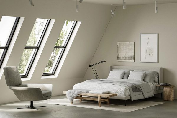 C4D工程-卧室场景渲染工程室内场景模型床C4D模型下载