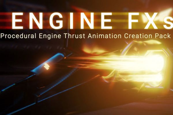 Blender插件-程序化引擎喷射效果动画预设 Engine FXs V1.1