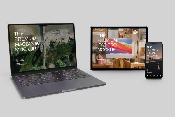 苹果电脑设备样机素材 Apple Device Mockup