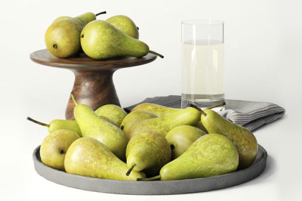 梨子模果盘模型水果模型C4D模型下载