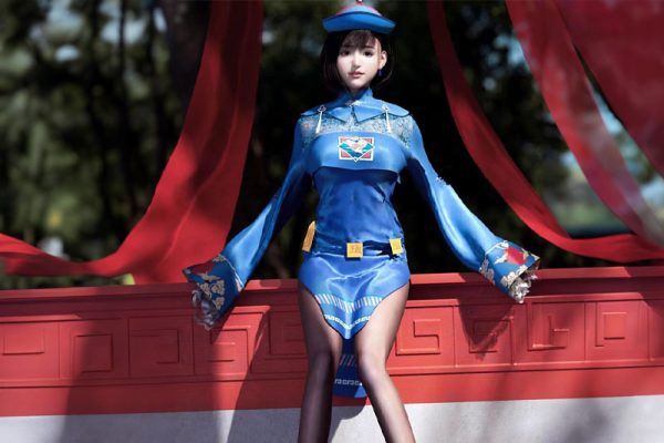 C4D工程-僵尸少女渲染工程僵尸少女模型人物C4D模型下载