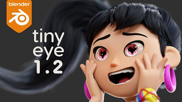 Blender程序化风格化眼睛预设 Tiny Eye v1.2.1