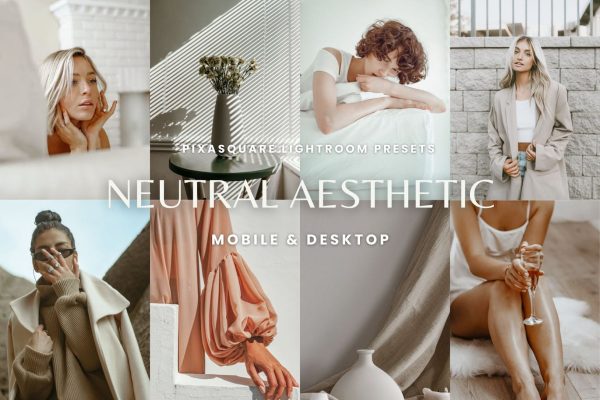 中性美学风格照片后期处理LR预设 Neutral Aesthetic Lightroom Presets