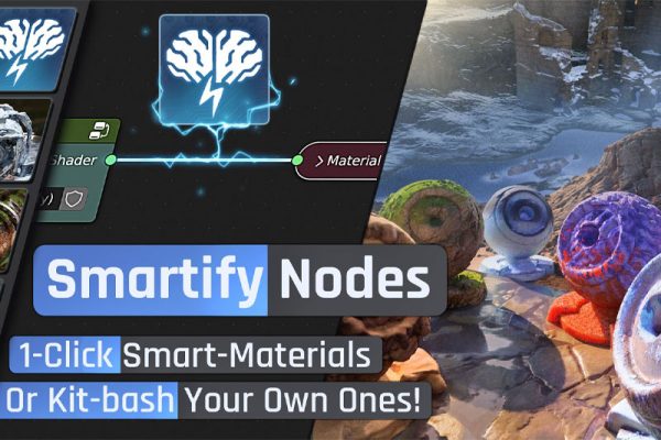 Blender插件-智能效果材质场景概念设计程序资产 Smartify Nodes v1.03