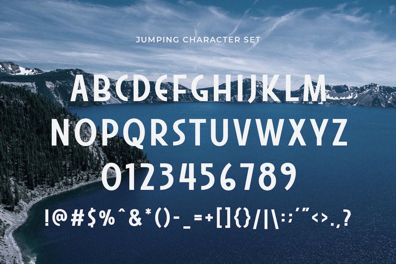 现代简约风显示适用无衬线英文字体 Jumping – Modern Display Sans Serif