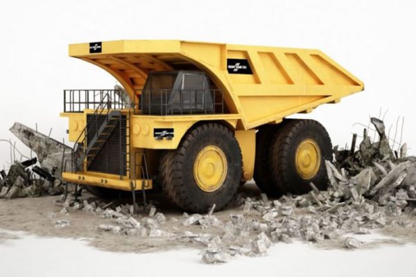 矿用卡车模型工程车模型C4D模型下载