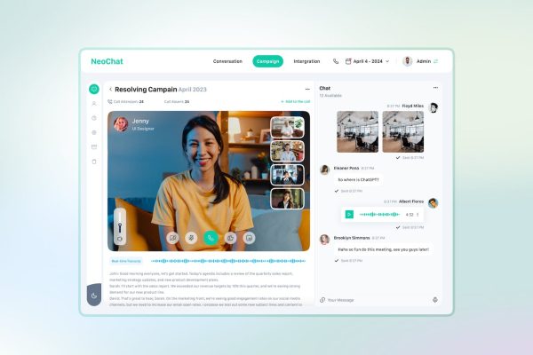 人工智能聊天机器人网站UI设计Figma素材 AI Chat Bot