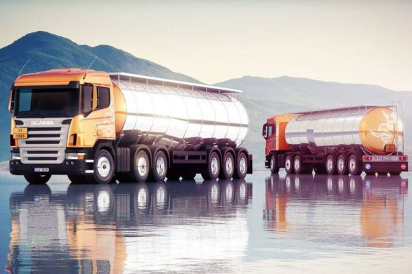 罐车模型大卡车模型重卡车C4D模型下载