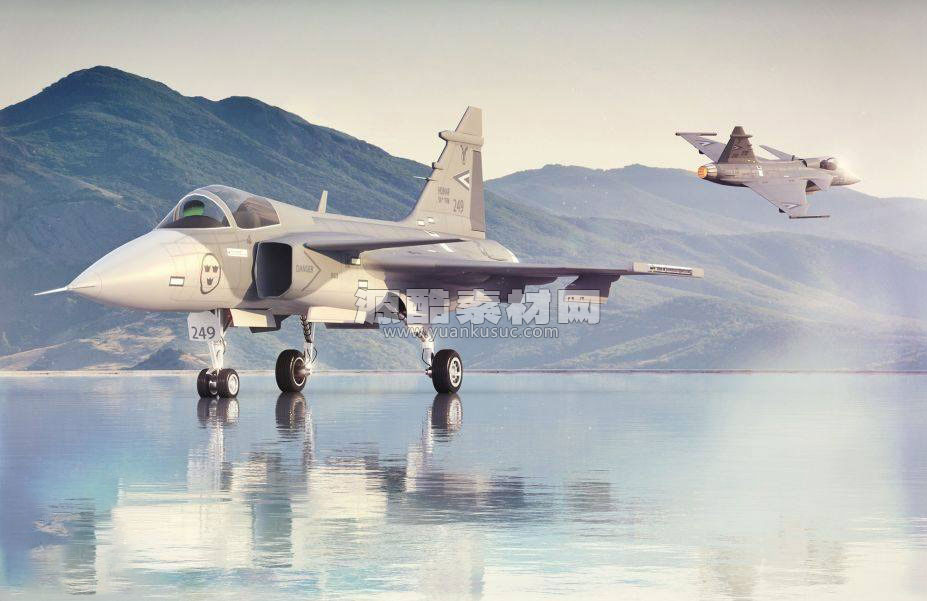 飞机模型战斗机模型C4D模型下载
