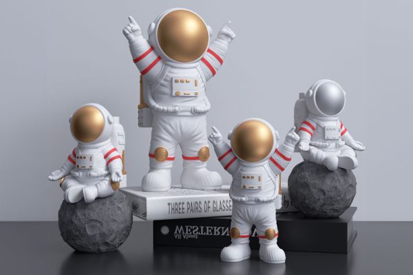 C4D工程-宇航员摆件场景渲染工程摆件模型C4D模型下载