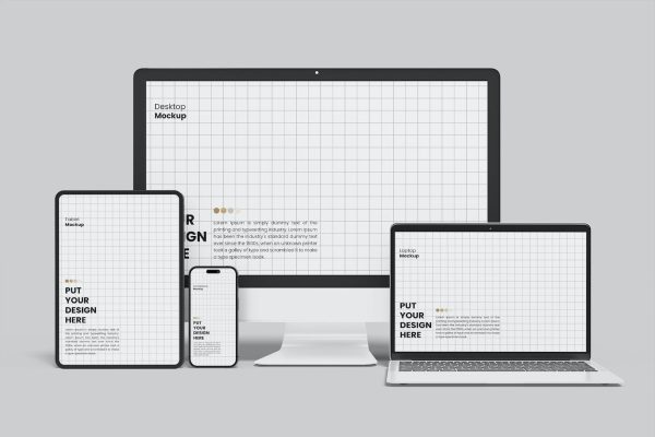 多设备屏幕预览样机素材 Multi Devices Mockup