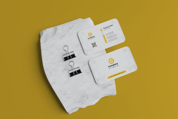 企业名片设计效果预览图样机素材 Business Card Mockup