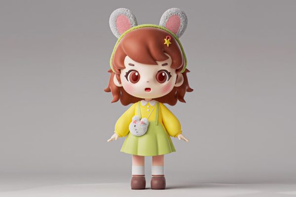 C4D工程-卡通人物ip渲染工程卡通人物C4D模型下载