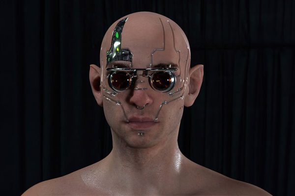 C4D工程-数字人渲染工程科幻机器人C4D模型下载