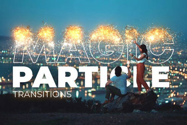 达芬奇模板-魔法粒子溶解消散转场效果预设 Magic Particle Transitions