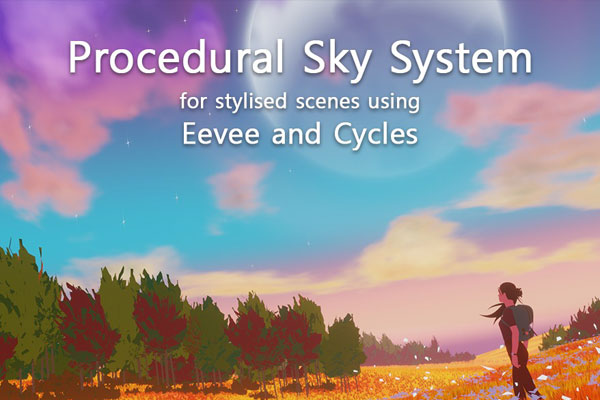 Blender插件-程序化天空系统云彩 Procedural Sky System v0.2.2